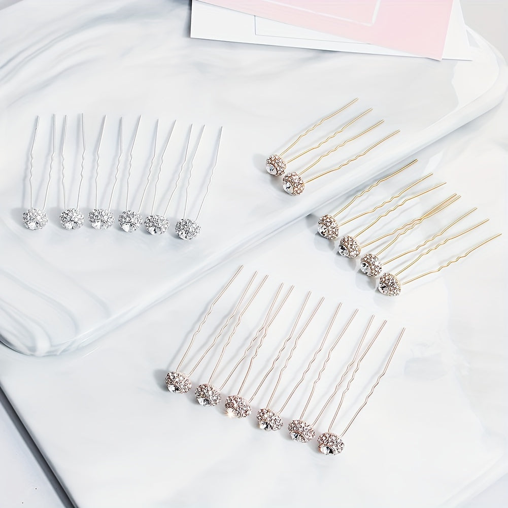 Rhinestone Hair Pin Wedding Accessory