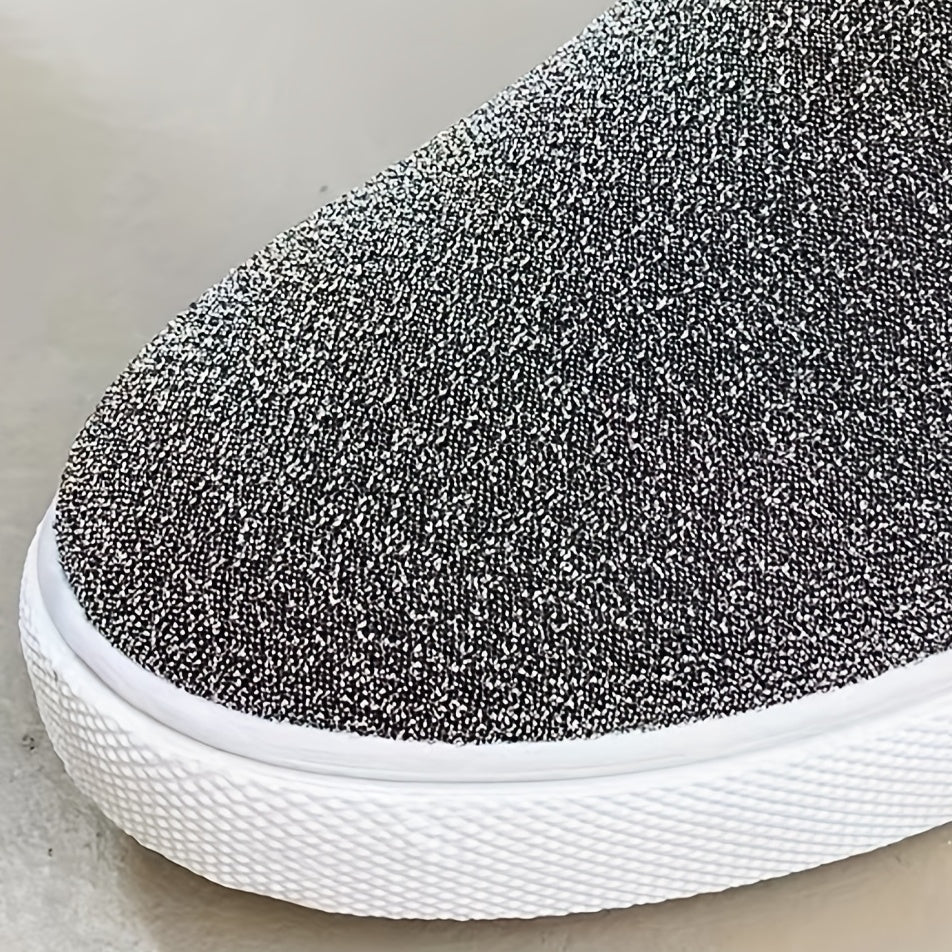 Women's Slip-On Canvas Sneakers Lightweight Low Top Casual Shoes
