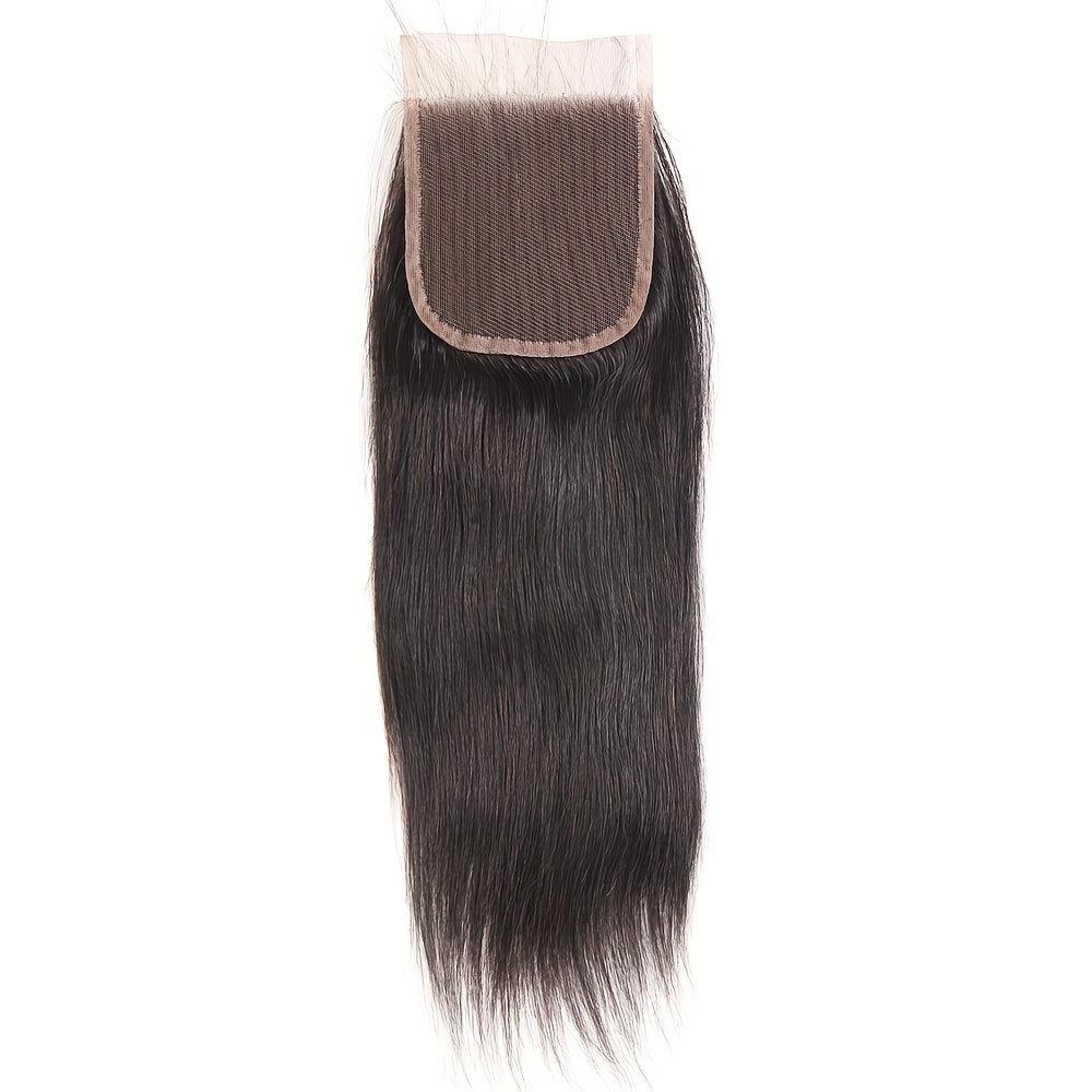 Brazilian Hair Bundles With Closure Transparent Lace Closure Human Hair Bundles