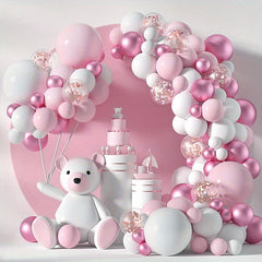 147pcs Pink Balloon Chain Set for Girls Party Wedding Decoration