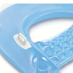 U-Shaped Floating Bed with Handle and Backrest