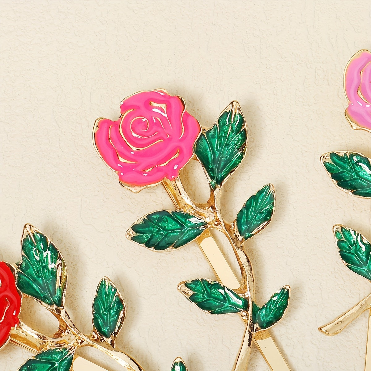 3pcs Minimalist Flower Bobby Pin Hair Clip Set