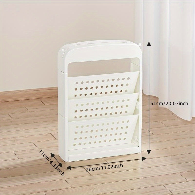 Tableside Floor Bookshelf Student Book Bag Hanging Reading Rack