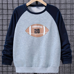 Girls' Raglan Sleeve Casual Sweatshirt Pullovers