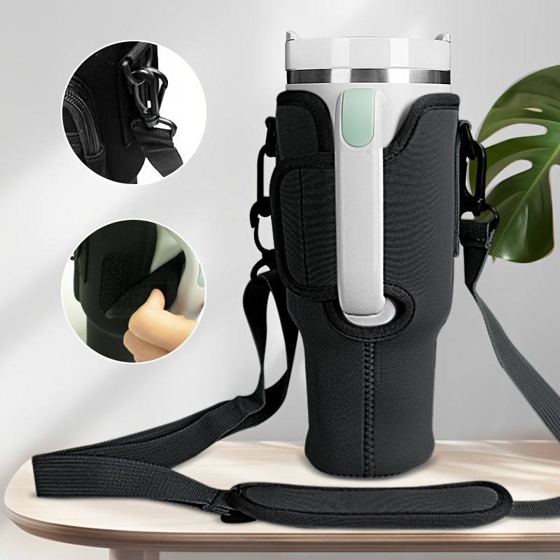 Neoprene Water Bottle Carrier Pouch 40 30Oz Cup Anti Scalding Protective Holder