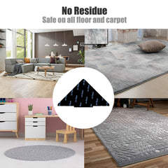 8pcs Reusable Rug Tape Double Sided Floor Mat Pad
