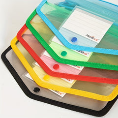 A4 Poly Envelope Expanding File Wallet Snap Closure Label Pocket