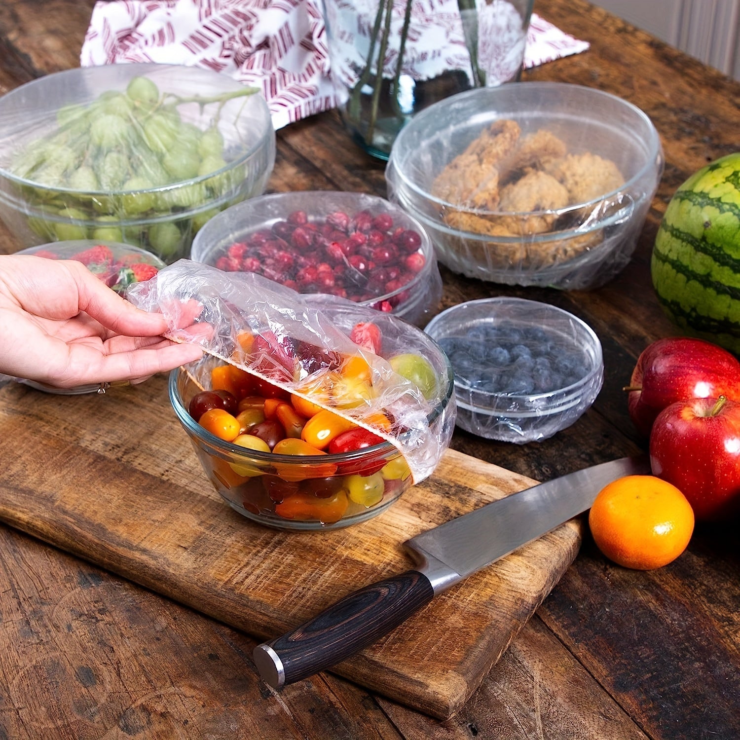 Reusable Bowl Covers Food Cover Stretchable Plastic Wrap