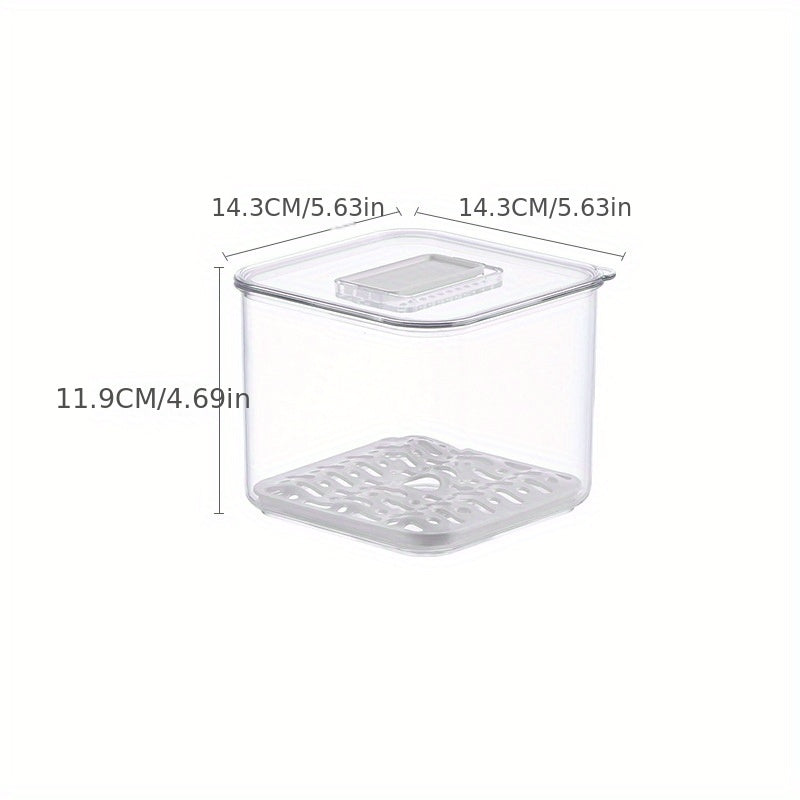 3pcs Refrigerator Storage Box Freshkeeping Box Vegetables And Fruits