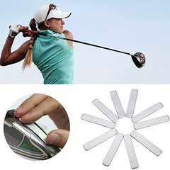 Plastic Weighted Lead Strips for Improved Golf Swing