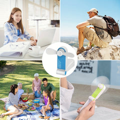 Portable Handheld Fan USB Rechargeable for Travel Office Home Outdoors