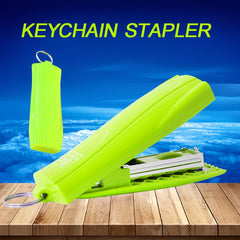 Mini Portable Stapler Keychain Small Office Supplies Stapler