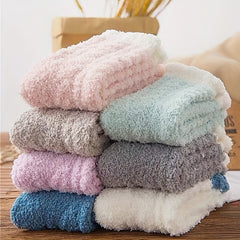 Teenager's Crew Socks: Breathable Plush Comfy Casual Style Unisex Socks