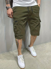 Men's Cargo Short Pants Drawstring Loose Shorts