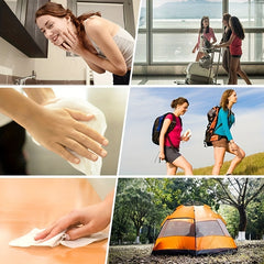 550pcs Compressed Towels + 5 Carrying Cases Camping Disposable Towels