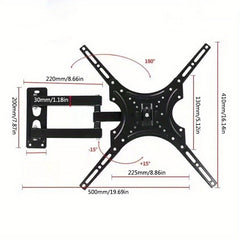 TV Wall Mount Bracket Holder Adjustable Angle 25-66 cm Load 9.98KG