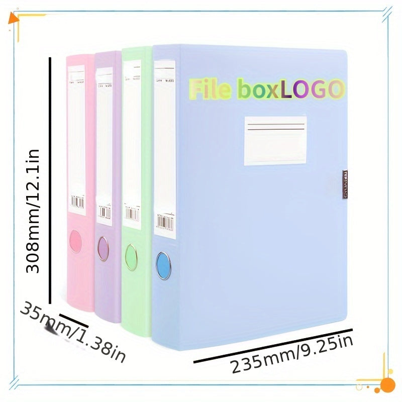 Morandi Plastic File Box Large Capacity Storage Box