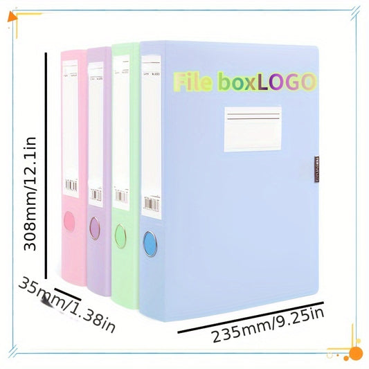 Morandi Plastic File Box Large Capacity Storage Box