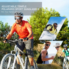 FANLUOQI Polarized Sunglasses with UV400 Protection for Cycling Golf
