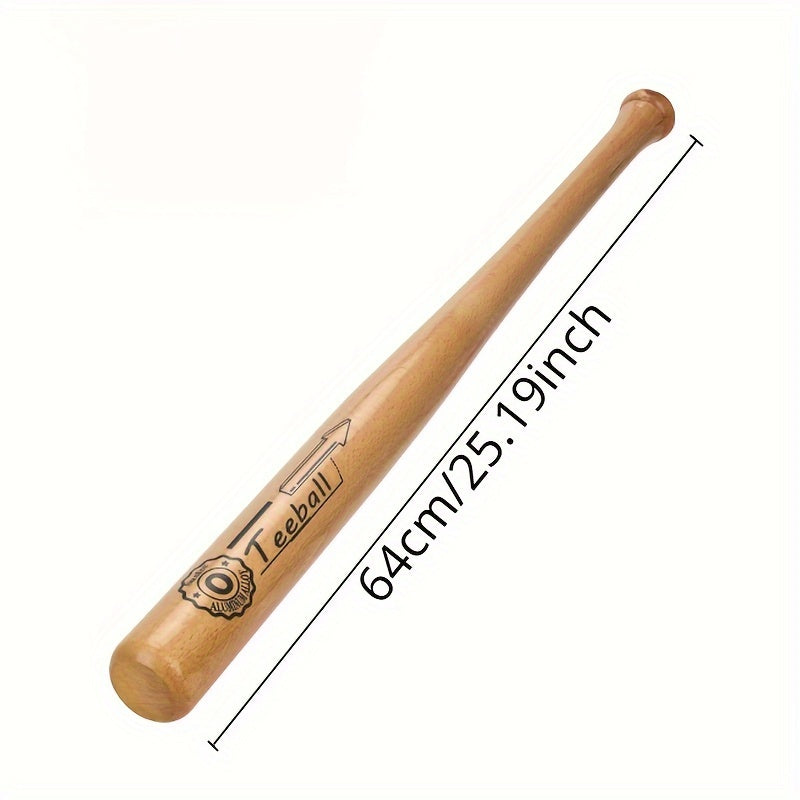 Hardwood Baseball Bat 4 Sizes for Practice and Games