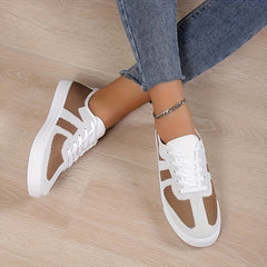 Women's Lightweight Lace-Up Mesh Sneakers for Casual Running