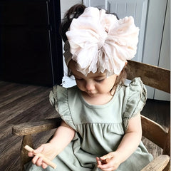 Baby Girls Mesh Lace Bow Headband Hair Accessories