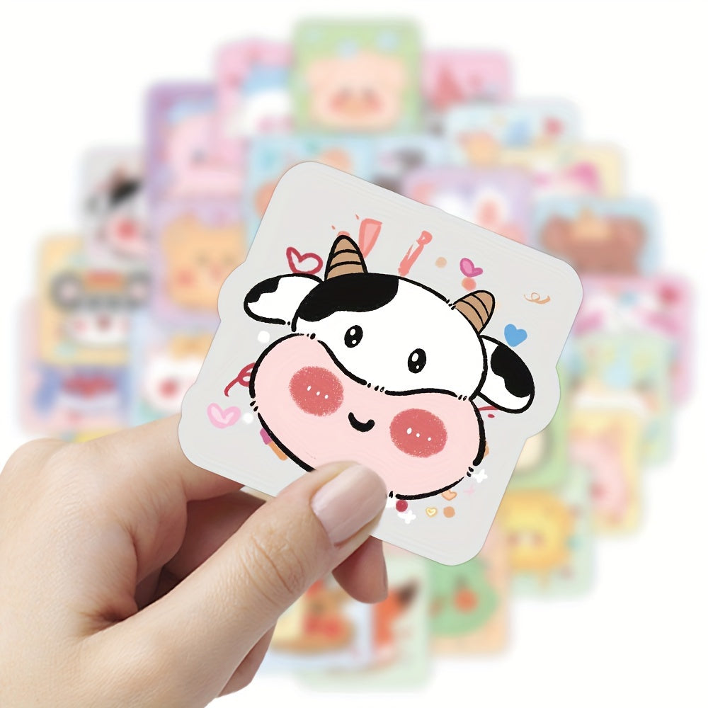 60pcs Animal Series Graffiti Stickers Waterproof for Guitar Skateboard Phone Lap