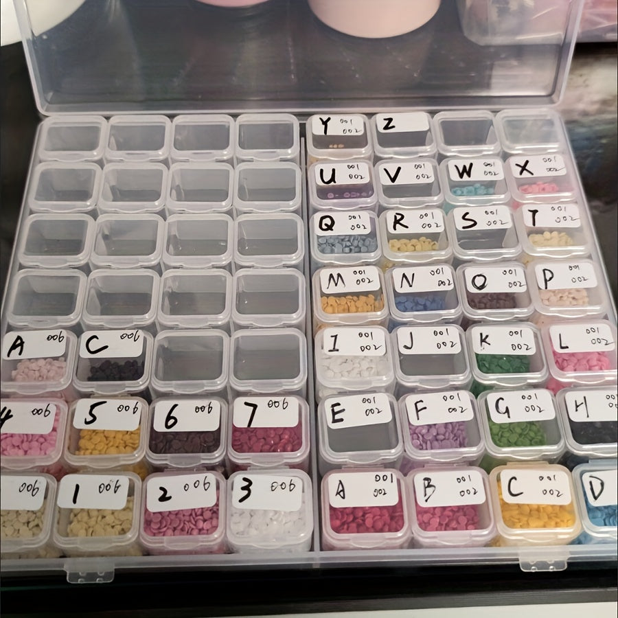 1000pcs Square Label Stickers For Diamond Painting Embroidery Tool Storage Box