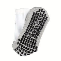 Anti Slip Silicone Bottom Mid Calf Athletic Socks For Football