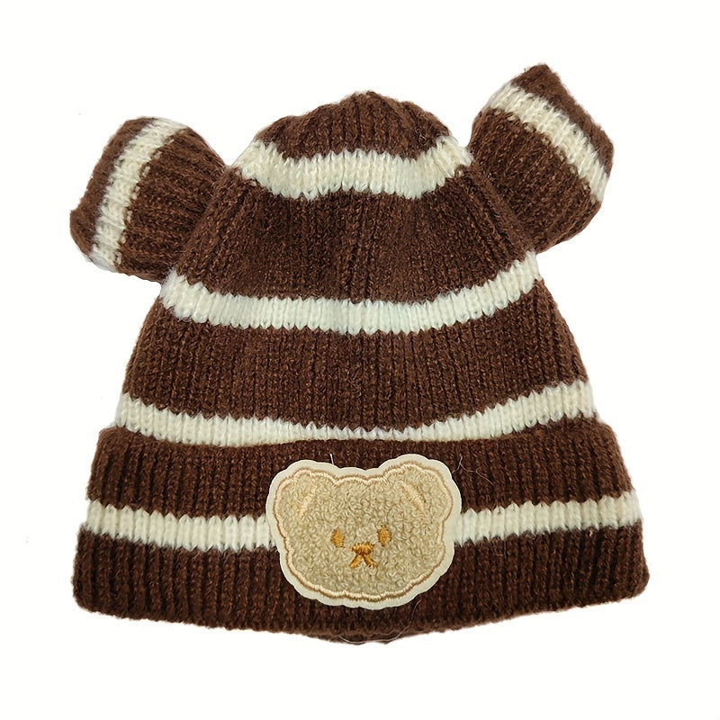 Warm Keeping Bear Hat for Kids 0-3 Years