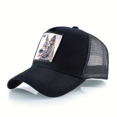 Animal Embroidered Baseball Cap Unisex Hip Hop Cap