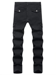 Mens Slim Fit Distressed Stretch Denim Pants