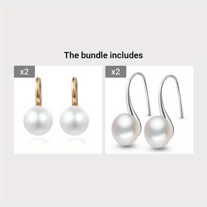 High Touch Pearl Stud Earrings