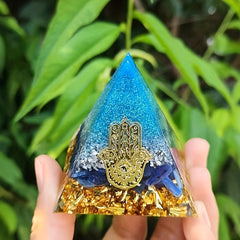 Crystal Pyramid Healing Reiki Chakra Meditation Lucky Stone