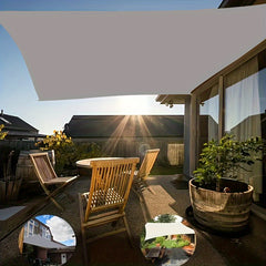 Waterproof Sun Shade Sail Garden Canopy Terrace Car Canvas Awning Rectangle