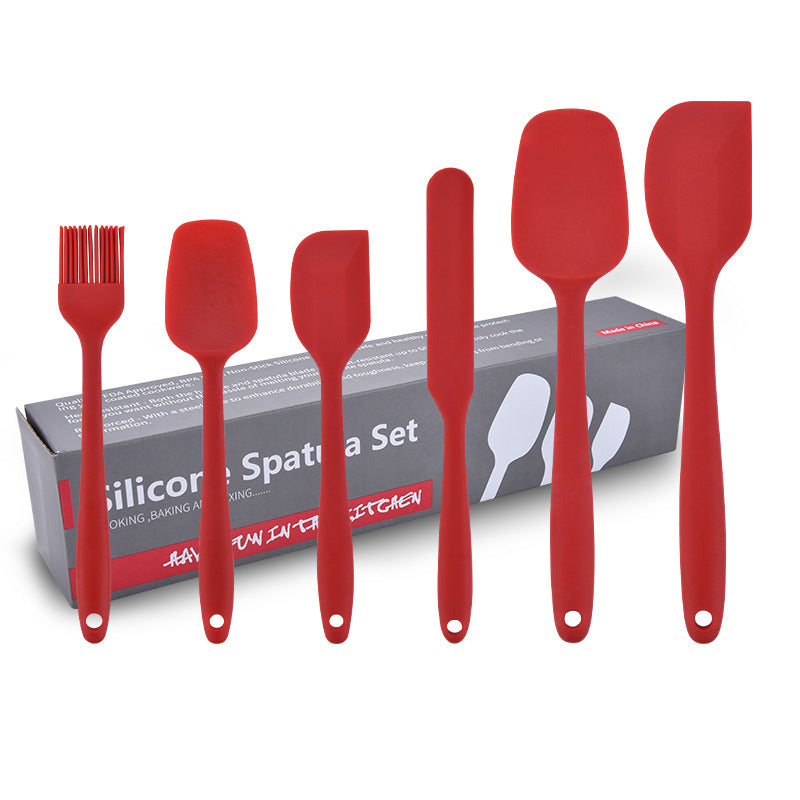 6-Piece Silicone Cooking Utensil Set - Kitchen Baking Mixing Gri