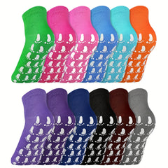 Non Slip Sweat Absorption Yoga Socks Silicone Padded Bottom Quick Dry
