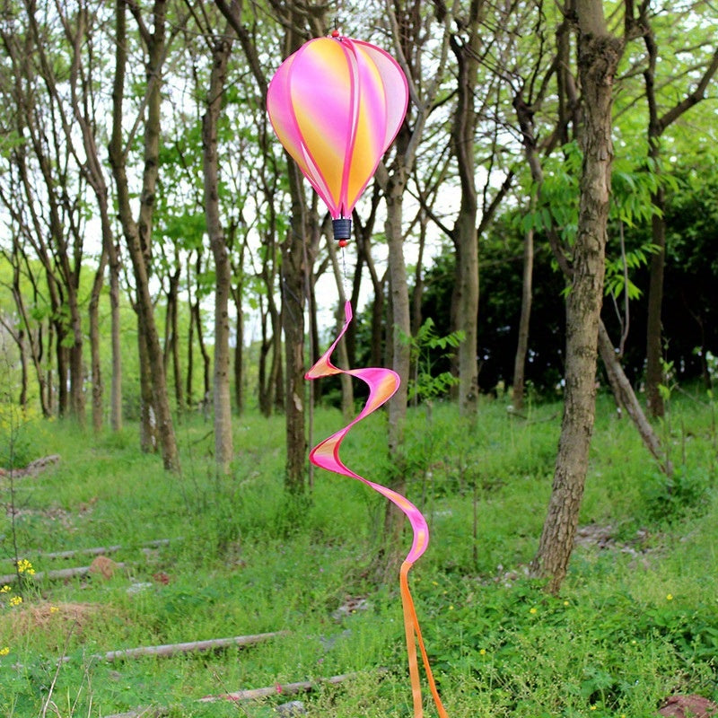 Colorful Rainbow Hot Air Balloon Windmill