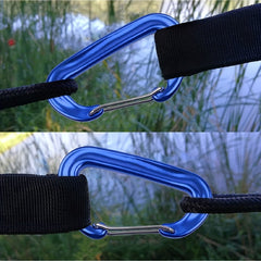 12 KN Stainless Steel Spring Carabiner Multifunctional Hammock Hook