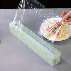 Plastic Wrap Dispenser with Cutter Kitchen Organizer
