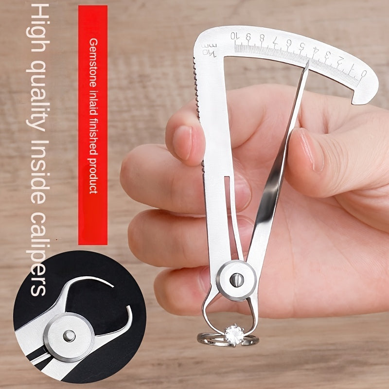 Stainless Steel Inner Caliper Jewelry & Dental Measuring Tool