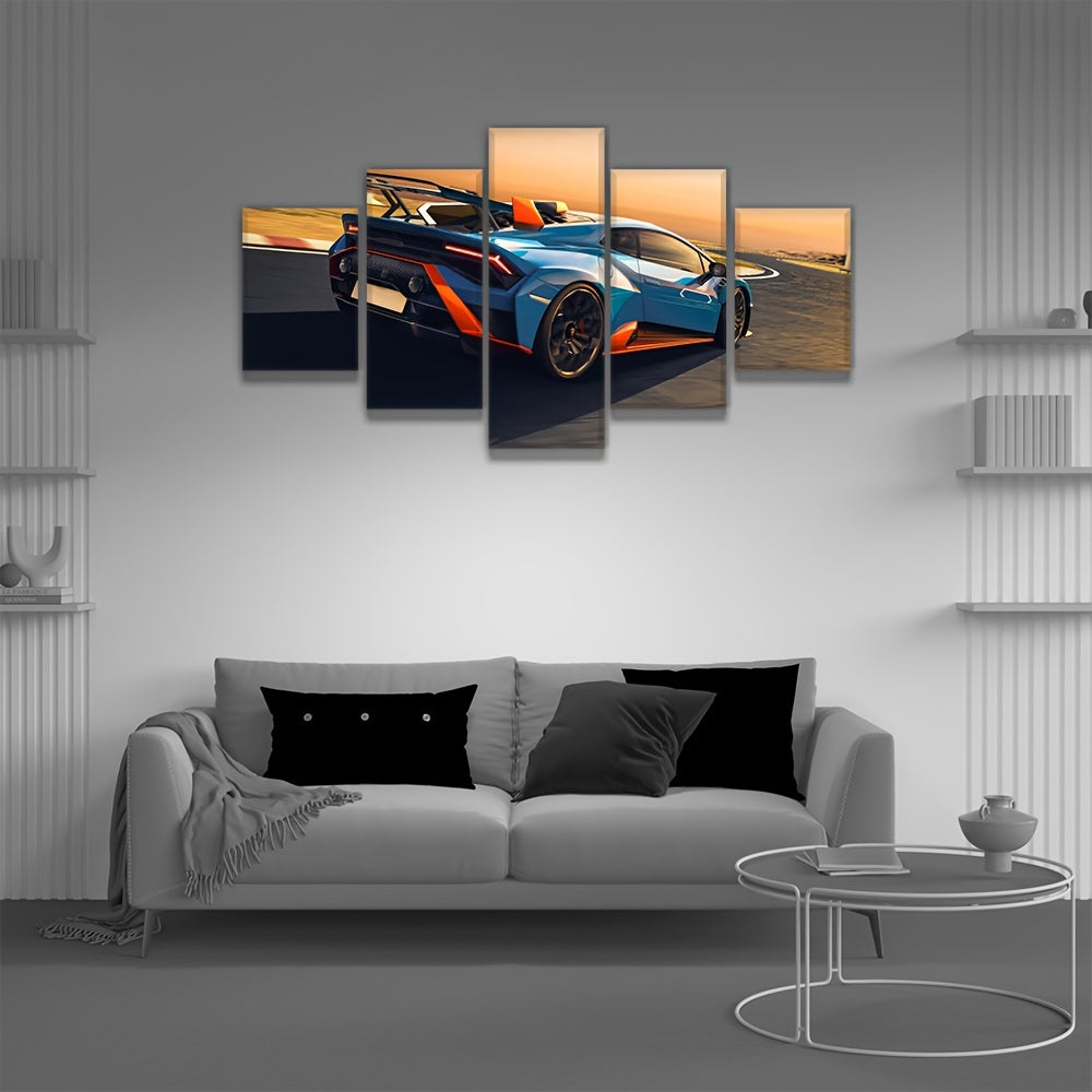 Sports Car Canvas Wall Arts Living Room Decor Modern Racing Car Pictures