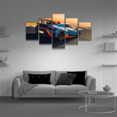 Sports Car Canvas Wall Arts Living Room Decor Modern Racing Car Pictures