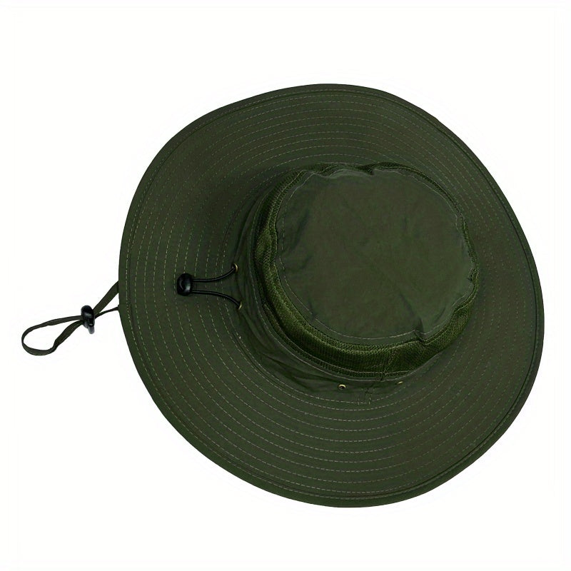 Sun Hat Windproof UV Protection Beach Mesh Sun Hat