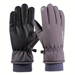 Men's Winter Ski Gloves - Warm, Waterproof, Windproof
