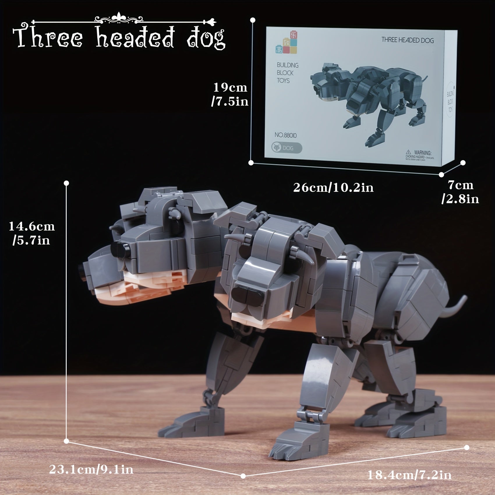 Dog Building Blocks Toy Set 1000 pcs 3D Puzzle Toys Gift for Adults