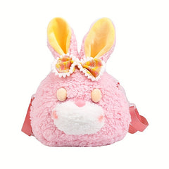 Plush Rabbit Crossbody Bag Zipper Messenger Bag Coin Purse