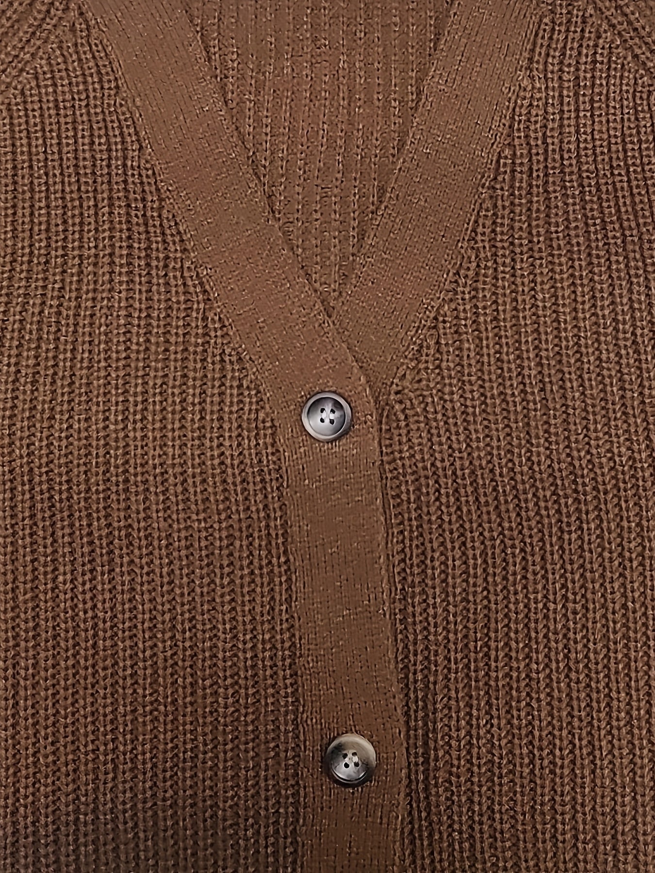 Casual Cardigan Women's Plus Long Sleeve Single Breasted High Stretch