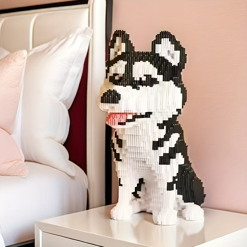 Husky Building Blocks Mini Pet Dog Toy 3D Puzzle Decoration Gift