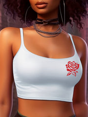 Flower Print Cami Sleep Top Sleeveless